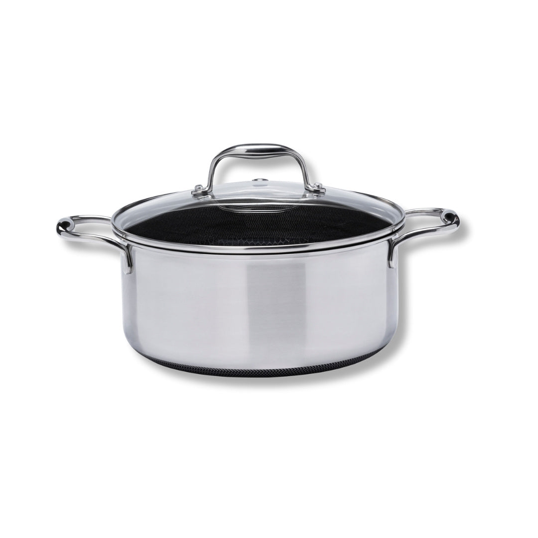 Caçarola Em Aço Inox 24cm 4,7L Oxford Hive-4669