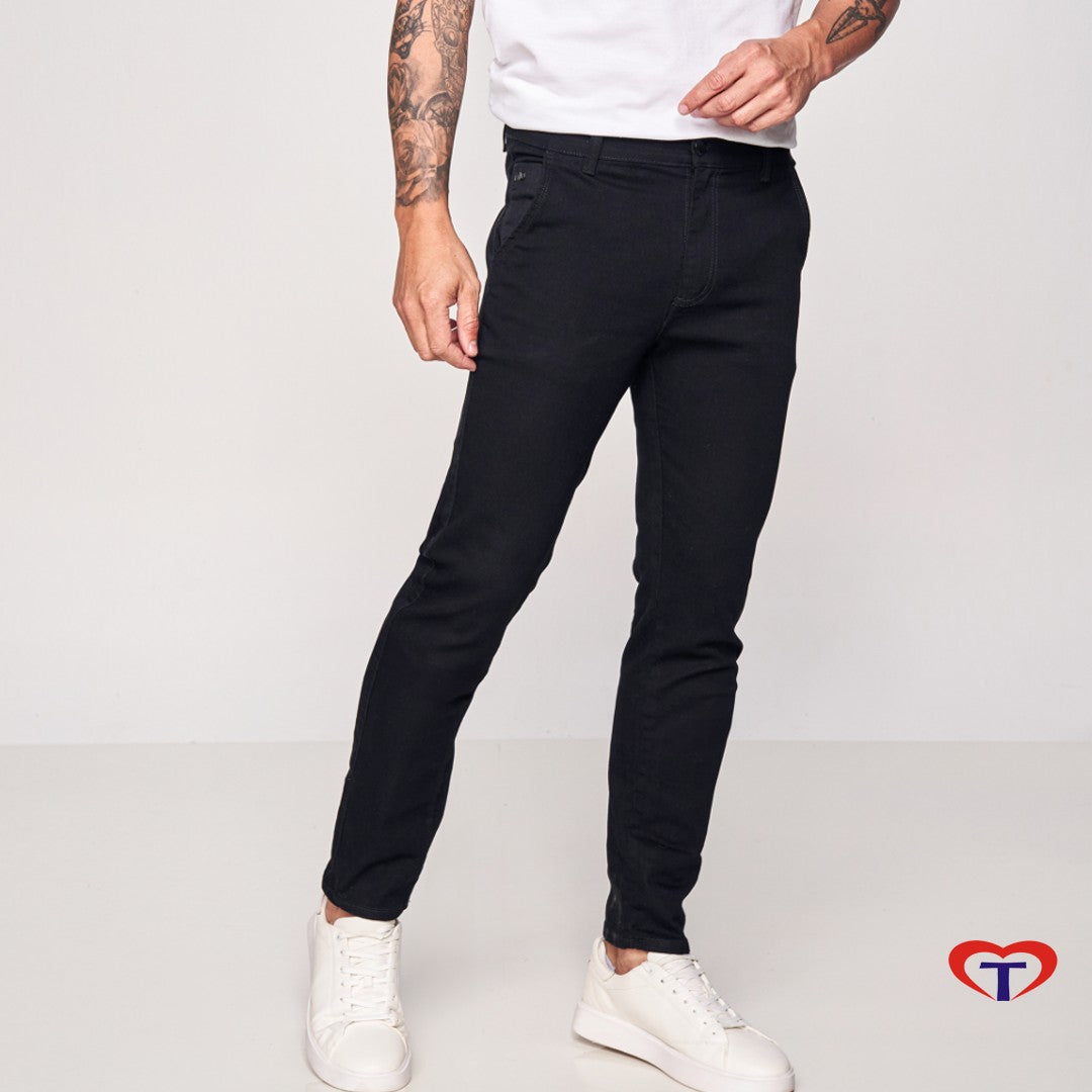 Calça Masculina Casual Fit Max Denim Preta – Tecidos Miramontes